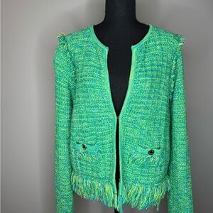 Lilly Pulitzer Vibrant Green Tweed Blazer
❌SOLD❌